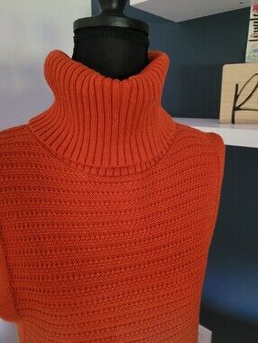 Banana Republic Hi Lo Sleeveless Tunic Sweater Cowl Neck Size S, 60% Cotton